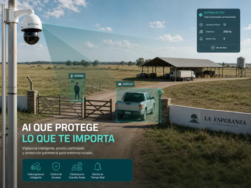 Vigilancia IA para campos y establecimientos rurales